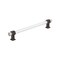 Amerock Glacio 8 inch 203mm Center-to-Center Clear/Oil Rubbed Bronze Cabinet Pull BP36661CORB - alternate 1