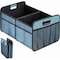 Simple Deluxe Car Trunk Organizer for SUV, Collapsible 2 Compartment 50L Automotive Storage Box with 5 Pocket, 60 AAORGNTRUNK2OXGRN - alternate 1