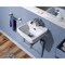 Whitehaus Collection 13 in Rectangular Wall Mount Basin with Overflow Control Ledge, Single Faucet Drilling and Overflow B-EVO14 - alternate 5