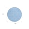 Homeroots 8' Sky Blue And Black Round Geometric Washable Indoor Outdoor Area Rug 596766 - alternate 6