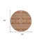 Homeroots 8' Orange And Ivory Round Southwestern Washable Indoor Outdoor Area Rug 593710 - alternate 6
