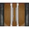 Vdomdoors Steel Double Doors Deux 1713 Natural Oak 2 Black Sidelight Exterior Windows Stainless Inserts Singl DEUX1713DEXD-OAKB-LH-W16+72+16 x H80 - alternate 4