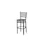 Bfm Seating Lima Ladder Back Barstool - Chestnut Relic Seat - Steel Frame - Sand Black Finish 2160BCSR-SB - alternate 1