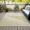 Homeroots 3' X 5' Wheat Gold And Ivory Geometric Washable Indoor Outdoor Area Rug 582500 - alternate 4