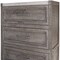 Homeroots 37" Gray Solid Wood Four Drawer Chest 524583 - alternate 7