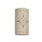 Luxury Lighting Asavva 17 in Tall Starburst Ceramic Outdoor Wall Light, Cottonwood Paint Finish 412-36-CW-ud-7-17 - alternate 3