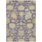 Homeroots 8' X 10' Eggplant Beige And Green Floral Washable Indoor Outdoor Area Rug 605202 - alternate 6