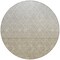 Homeroots 8' Taupe And Gray Round Geometric Washable Indoor Outdoor Area Rug 605815 - alternate 4