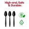 Smarty Had A Party Black Plastic Disposable Spoons (1000 Spoons), 1000PK 420S-BK-CASE - alternate 6