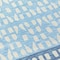 Homeroots 8' Blue Sky Blue And Ivory Round Geometric Washable Indoor Outdoor Area Rug 613827 - alternate 3