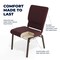 Flash Furniture Hercules Church Chair, 19-1/4 in W 25" L 33-1/4" H, Fabric Seat FD-CH02185-GV-005-BAS-GG - alternate 7