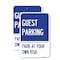 Signmission Guest Parking, 18'' X 24'' 2 Signs, Heavy Gauge Aluminum, 2PK A-1824-2PACK-23925 - alternate 1
