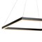 Jonathan Y Nero 23.63" Square Contemporary Modern Metal Integrated LED Pendant Light, Black JYL7105A - alternate 7