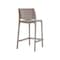 Homeroots Set of Four 26" Taupe Faux Rattan Heavy Duty Plastic Low Back Outdoor Counter Height Bar Chairs 565350 - alternate 4