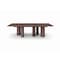 Homeroots 108" Brown and Black Marble and Stainless Steel Dining Table 718890 - alternate 1