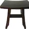 Homeroots 14" Brown Teak Shower Bench 376694 - alternate 3