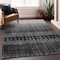 Homeroots 5' X 8' Black Ivory And Gray Ombre Washable Indoor Outdoor Area Rug 602822 - alternate 4