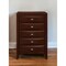 Homeroots 32" Espresso Solid Wood Five Drawer Chest 374165 - alternate 6
