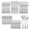 Gibson Home 87 Piece Stainless Steel Flatware and Serving Utensil Set in Silver 750122125M - alternate 1