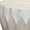 Homeroots 32" Off White Solid Wood Round Block Coffee Table 579997 - alternate 6
