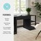 Martha Stewart Kayden Single-Drawer Desk w/Dual 2 Tier Shelves in Black w/Oil Rubbed Bronze Hardware KHO-23042-TBSF2-BK-BK-MS - alternate 7
