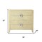 Homeroots 34" Beige Manufactured Wood Four Drawer Chest 389804 - alternate 7