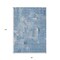 Homeroots 8' X 10' Denim Blue And Ivory Abstract Washable Indoor Outdoor Area Rug 596857 - alternate 5