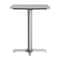 Flash Furniture 30" x 24" Outdoor Tabletop, Gray Faux Concrete, Seamless Surface Technology, 22x22 Silver X Base ST-REC2430-CMGY-T2222S-GG - alternate 5