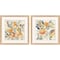Homeroots Set Of Two Bursting Wildflowers Brown Framed Wall Art, 2PK 649160 - alternate 2