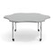 Flash Furniture Commercial Adjustable Height Flower Activity Table with Locking Casters-Gray XU-A60-FLR-GRY-T-P-CAS-GG - alternate 6