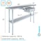 Amgood 14 in. x 60 in. Stainless Steel Table With Drawer AMG WT-1460 + DRAWER-1510-Z - alternate 3