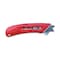 Pacific Handy Cutter Safety Knife, 3 Fixed Blade Depths, 5 3/4 in L, Safety Point, Steel Blade, Red Plastic Handle S4L - alternate 1