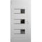 Vdomdoors Front Exterior Prehung Metal-Plastic Door, Manux 8933 White Silk, Office Commercial and Residential MANUX8933EXD-WS-W32xH80-RH - alternate 1