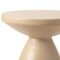 Leisuremod Dune 17 in Round Fiberstone Side Table, Pedestal Base, Weatherproof, Fully Assembled DST17BG - alternate 8