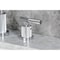 Kingston Brass Widespread Bathroom Faucet with Knurled Handle and Brass Pop-Up, Polished Chrome FSC8931KNL - alternate 4