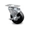 Service Caster 4 Inch Soft Rubber Wheel Swivel Top Plate Caster with Brake SCC-20S414-SRS-TLB - alternate 1