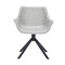 Leisuremod Markley Swivel Leather Dining Arm Chair with Iron Legs, 2PK ESCBL-26-LGR2 - alternate 6