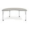 Flash Furniture Commercial Adjustable Height Kidney Activity Table with Locking Casters-LTGY XU-A4872-KIDNY-LTGRY-T-A-CAS-GG - alternate 4
