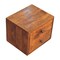Homeroots 12" Chestnut Solid Wood Two Drawer Floating Nightstand 653842 - alternate 7