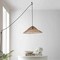 Jonathan Y Connie 20.25" 1-Light Farmhouse Coastal Rattan 180" Cord Plug-In or Hardwired LED Pendant, Brown JYL1407A - alternate 11