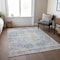 Homeroots 9' X 12' Blue And Ivory Oriental Washable Indoor Outdoor Area Rug 605107 - alternate 8
