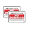 Signmission Absolutely No Dumping Violators Will Be Prosecuted, 12'' X 18'' 2 Signs, Heavy Gauge Aluminum, 2PK A-1218-2PACK-25317 - alternate 1