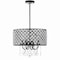 Jonathan Y Gigi 17 in. Metal/Crystal Adjustable LED Drop Chandelier, Black/Clear JYL7464A - alternate 11