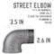 B & K Street Elbow 90 1-1/4"Bl 310SE90-114 - alternate 6