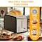 Simple Deluxe Toaster 2-slice, Defrost, Bagel, Cancel setting with LED Red lighting, 1-6 level Browning120V, 60Hz HKTOST2BLKV2 - alternate 5