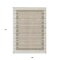 Homeroots 9' X 12' Ivory And Beige Striped Washable Indoor Outdoor Area Rug 610478 - alternate 6
