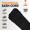 Xpose Safety Black Braided Sash Cord 1/4in x 100ft, 2PK BSC14-100-2-X-S - alternate 3
