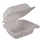 Empress Earth Hinged Container Mineral Filled PP 6 in x 6 in x 3 in Natural, 300PK EPPHL-66 - alternate 1