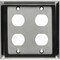 Eaton Tripp Lite Series 4 Port Double Gang Faceplate, Stainless Steel, Industrial Grade, IP44, TAA N206-FP04-IND - alternate 4