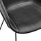 Homeroots Set of Two Black Upholstered Faux Leather Dining Arm Chairs 544261 - alternate 7
